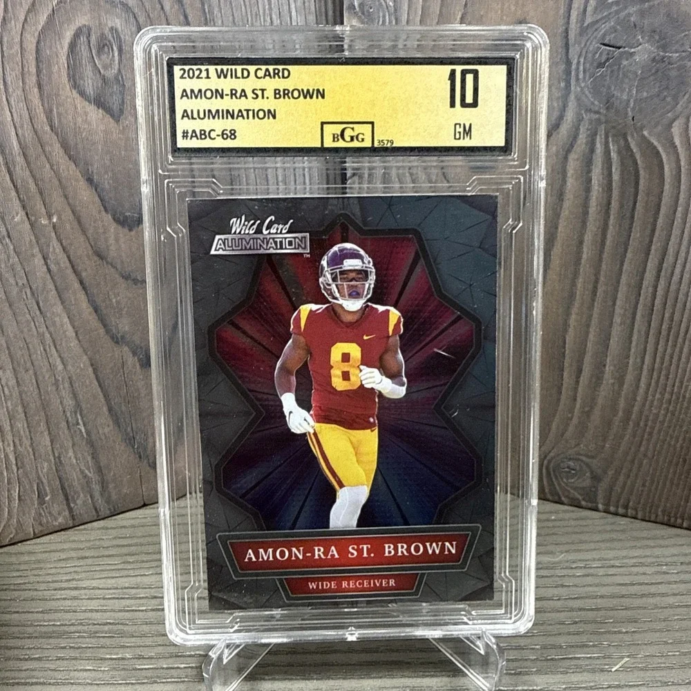 2021 Wild Card Alumination Amon-Ra St. Brown Rookie ABC-68 BCG‎ 10 MINT